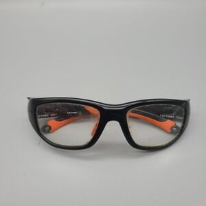 Wiley X Victory 1501 Sports Glasses Black Orange Dragon Graphic Wrap Frames